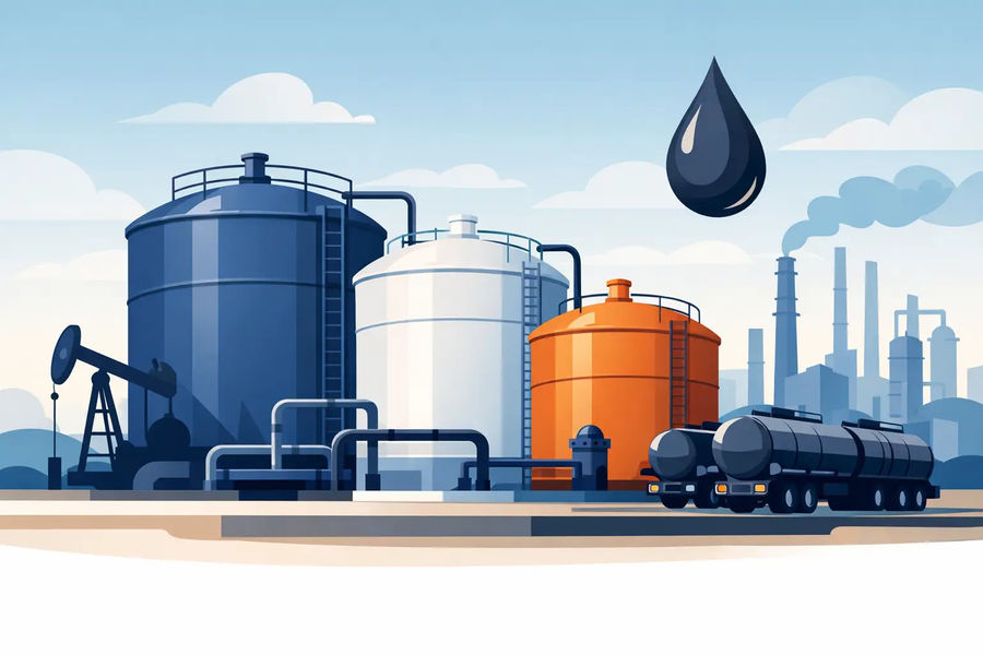 Armazenamento de óleo combustível industrial