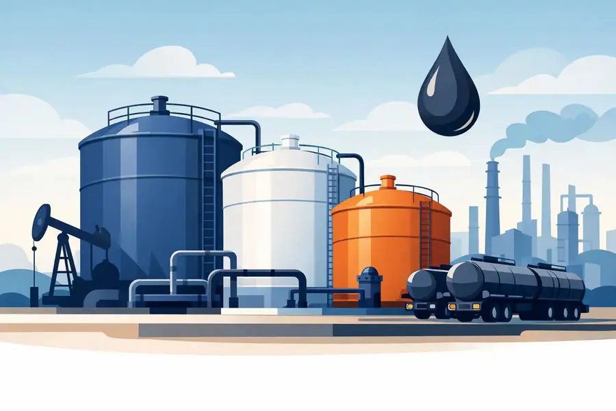 Armazenamento de óleo combustível industrial