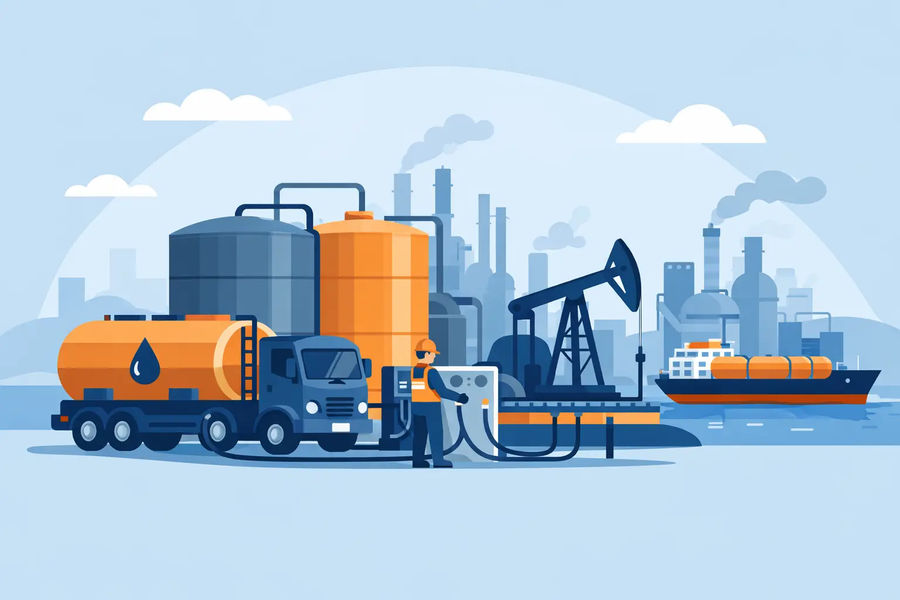 Distribuição de óleo combustível industrial