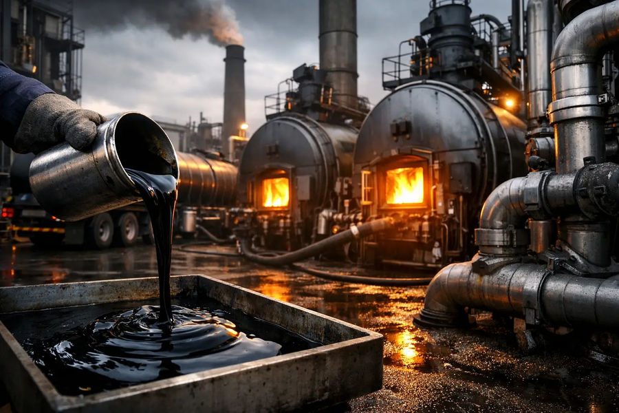 Óleo pesado para geração térmica industrial
